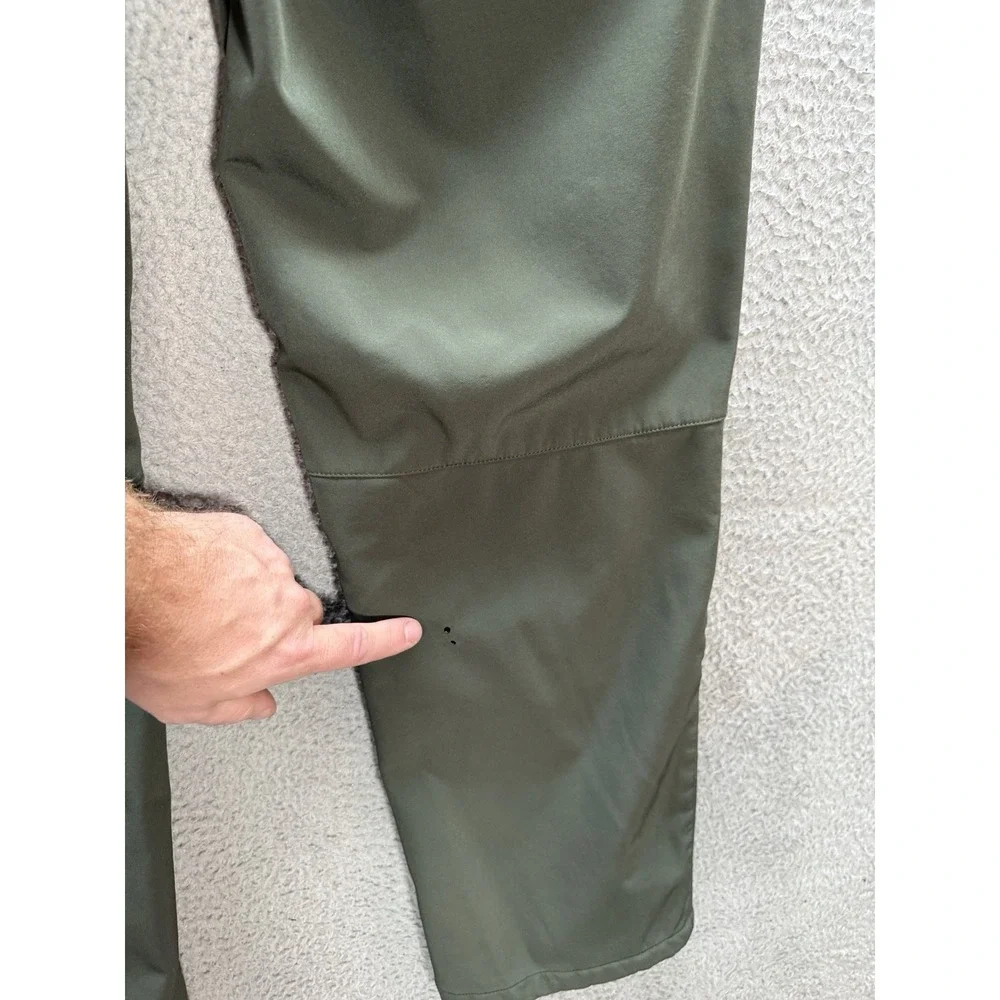 Outdoor Sports Pants Mens 36 Green Fleece Lined Performance Articulated‎ Knee